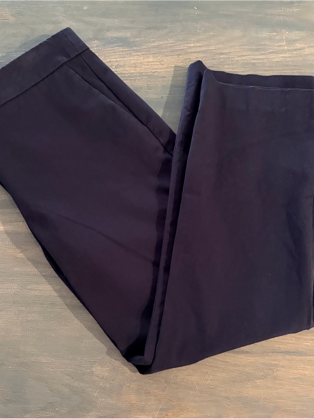 J. Crew Classic Navy Straight-Leg Campbell Trousers. Size 10.